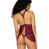 Dreamgirl Venise Embroidery Babydoll & G-string Set