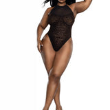 Dreamgirl Plus Mocha Leopard Teddy