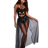 Dreamgirl Sheer Tie Front Skirt