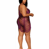 Dreamgirl Plus Drape Fringe Chemise