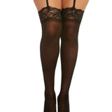 Dreamgirl Plus Lace Top Sheer Thigh High