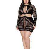 Dreamgirl Plus Black Chemise