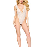 Dreamgirl White Teddy & Harness