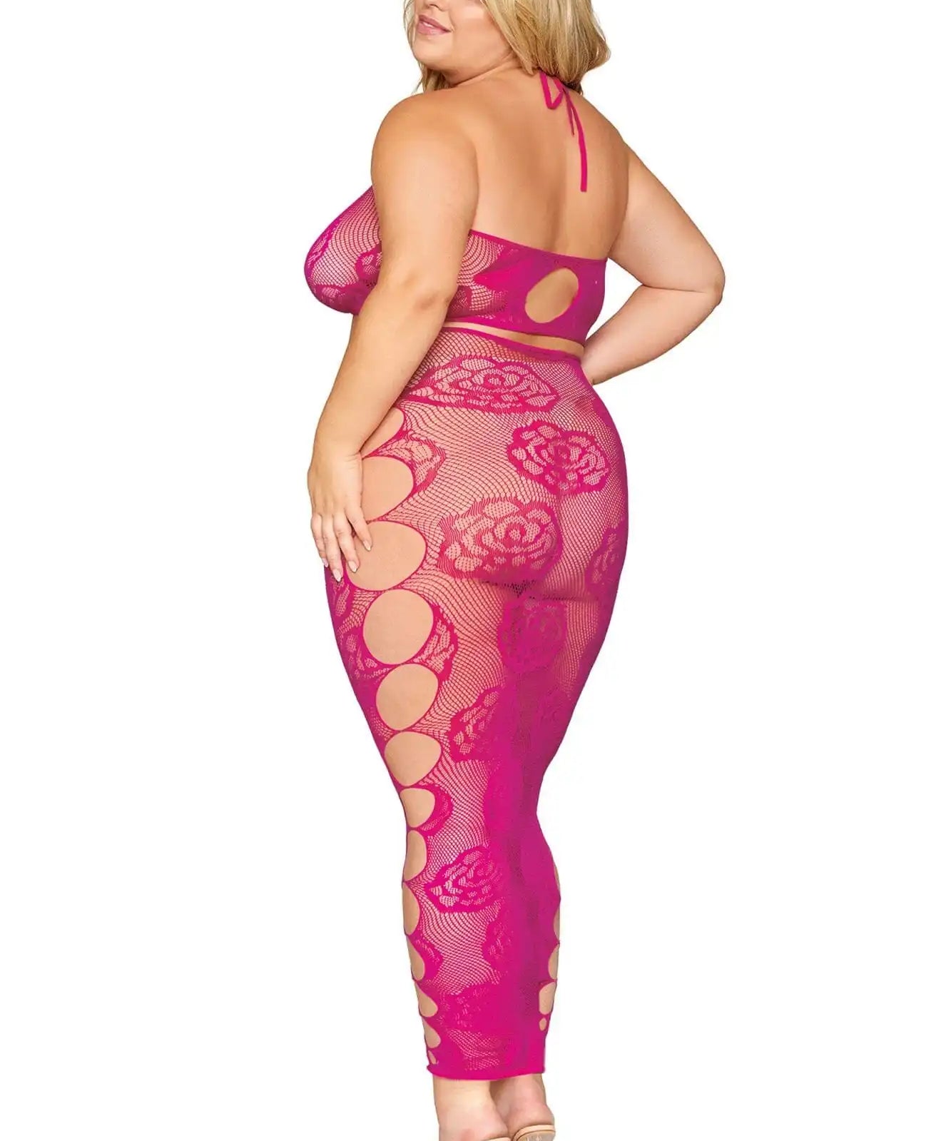 Dreamgirl Plus Seamless Bralette and Long Skirt Set