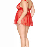 Dreamgirl Plus Babydoll & G-String