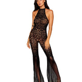 Dreamgirl Flare Leg Seamless Crochet Bodystocking