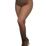 Dreamgirl Plus Sheer Crotchless Pantyhose