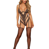 Dreamgirl Leopard Garter Teddy