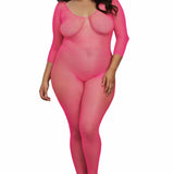 Dreamgirl Plus Fishnet Open Crotch Bodystocking