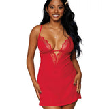 Dreamgirl Stretch Mesh Chemise & Robe Set