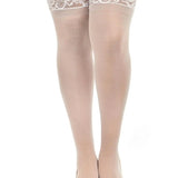 Dreamgirl Plus Laced Stay-up Sheer Thigh High