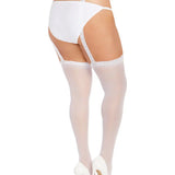 Dreamgirl Plus Size Sheer Suspender Pantyhose