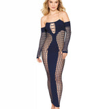 Dreamgirl Seamless Bodystocking Gown with Removable Chain