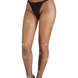 Starline Rhinestone Fishnet Tights - Black