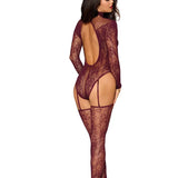 Dreamgirl Cherry Lacquer Teddy Bodystocking
