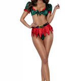 Dreamgirl Naughty Elf 4-Piece Skirt Set