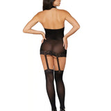 Dreamgirl Sheer Garter Bodystocking with Thigh High
