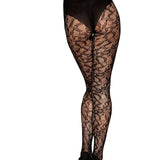Dreamgirl Black Lace Pantyhose