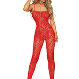 Dreamgirl Poinsetta Bodystocking & Harness