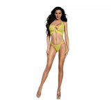 Dreamgirl Famous IRL Fishnet Bra Set