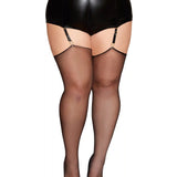 Dreamgirl Plus Silky Sheer Thigh Highs
