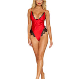 Dreamgirl Poinsetta Satin Teddy