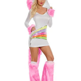 Party King womens Rainbow Unicorn Costume
