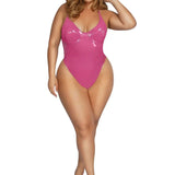 Starline Plus Padded Cup Bodysuit - Pink