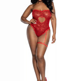 Dreamgirl Plus Sequined Teddy