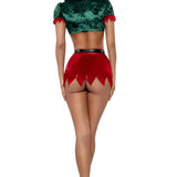 Dreamgirl Naughty Elf 4-Piece Skirt Set