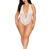 Dreamgirl Plus White Teddy & Pearl Harness