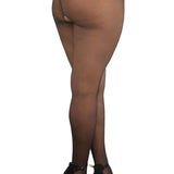 Dreamgirl Plus Sheer Crotchless Pantyhose
