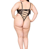 Dreamgirl Black Snake Print Teddy
