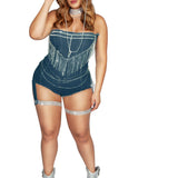 Starline Plus Denim & Diamonds Cowgirl