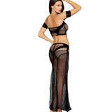 Dreamgirl Black Bralette & Maxi Skirt