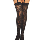 Dreamgirl Knitted Leopard Design Thigh High Stockings